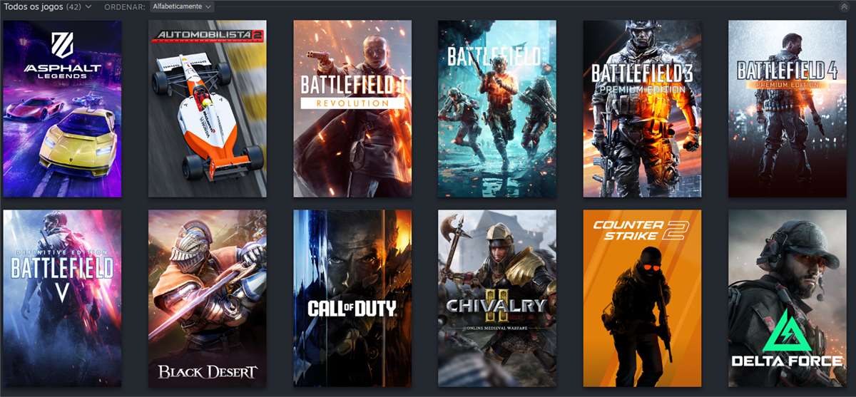 VENDO CONTA DA STEAM COM MUITOS JOGOS!!